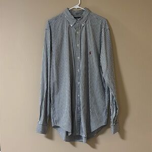 Ralph Lauren L Tall Men’s Stripped Button Up Long Sleeve Dress Shirt